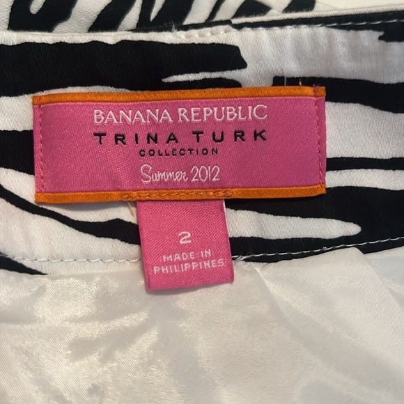Banana Republic Trina Turk Zebra Print Mini Skirt Size 2 - Picture 12 of 16